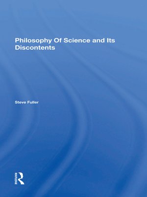 cover image of Philosophy of Science and Its Discontents